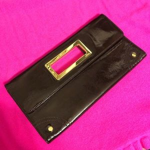 Lilly Pulitzer Brown Patent Leather Clutch